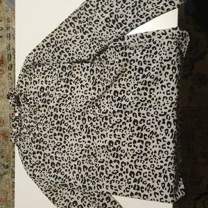 Leopard print women's blouse Large